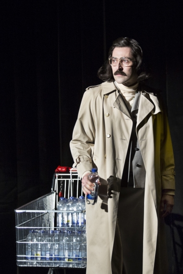 Patrick Wengenroth in »Wengenroths Autorenklub, Ausgabe 6: Christa Wolf«. Foto: Gianmarco Bresadola.