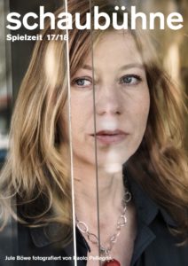 Jule Böwe in der Spielzeitkampagne 2017/2018 der Schaubühne am Lehniner Platz (Berlin). Foto: Paolo Pellegrin.