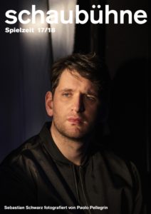 Sebastian Schwarz in der Spielzeitkampagne 2017/2018 der Schaubühne am Lehniner Platz (Berlin). Foto: Paolo Pellegrin.