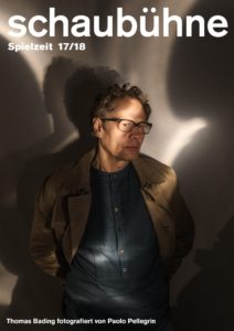 Thomas Bading in der Spielzeitkampagne 2017/2018 der Schaubühne am Lehniner Platz (Berlin). Foto: Paolo Pellegrin.