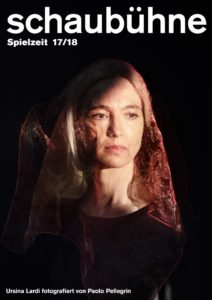 Ursina Lardi in der Spielzeitkampagne 2017/2018 der Schaubühne am Lehniner Platz (Berlin). Foto: Paolo Pellegrin.