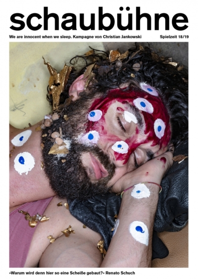 Renato Schuch in der Spielzeitkampagne 2018/2019 der Schaubühne am Lehniner Platz (Berlin). Foto: Joerg Reichhardt. Renato Schuch in der Spielzeitkampagne 2018/2019 der Schaubühne am Lehniner Platz (Berlin). Foto: Joerg Reichhardt.