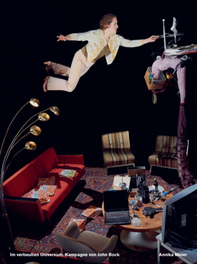 Annika Meier in der Spielzeitkampagne 2019/2020 der Schaubühne am Lehniner Platz (Berlin). Foto: Thomas Aurin.