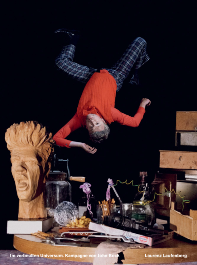 Laurenz Laufenberg in der Spielzeitkampagne 2019/2020 der Schaubühne am Lehniner Platz (Berlin). Foto: Thomas Aurin.