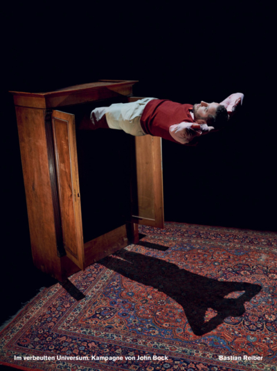 Bastian Reiber in der Spielzeitkampagne 2019/2020 der Schaubühne am Lehniner Platz (Berlin). Foto: Thomas Aurin.