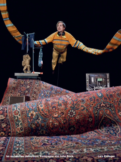 Lars Eidinger in der Spielzeitkampagne 2019/2020 der Schaubühne am Lehniner Platz (Berlin). Foto: Thomas Aurin.